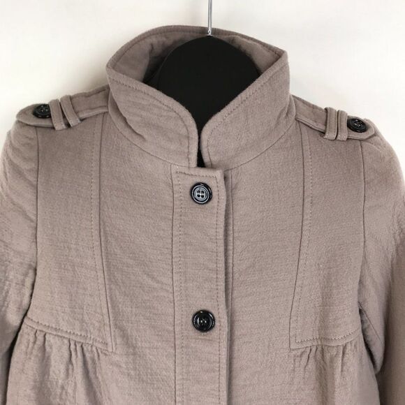 Zara Woman Wool Blend Jacket Women's Size Small Cropped 3-Button Fully Lined - Picture 4 of 10